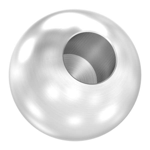 Kugel | Ø 25 mm | mit Sackloch: 10,2 mm | V2A Vollmaterial