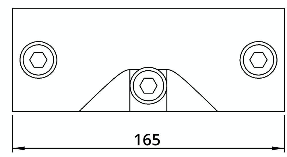 Rohrverbinder | T-Stück 30-45° | 127D48 | 48,3 mm | 1 1/2 | Temperguss u. Elektrogalvanisiert