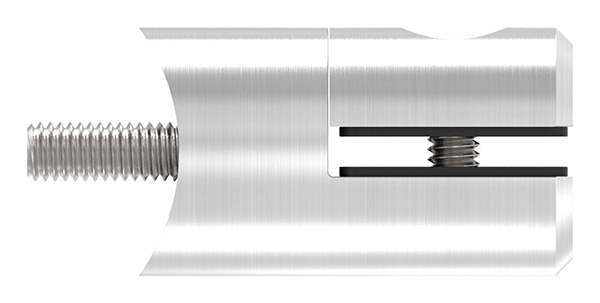 Blechhalter Ø 25 mm V4A für Anschluss Ø 42,4 mm