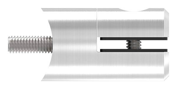 Blechhalter Ø 25 mm V2A für Anschluss Ø 42,4 mm