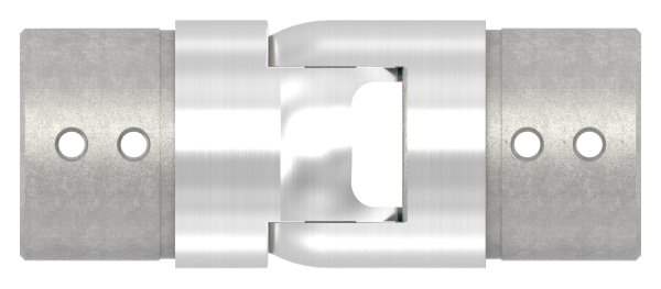 Verbinder flexibel | aufwärts 25-55° | für Nutrohr Ø 48,3 mm | V2A
