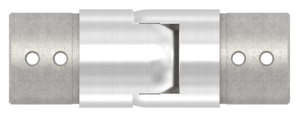 Verbinder flexibel | abwärts 25-55° | für Nutrohr Ø 42,4 mm | V2A