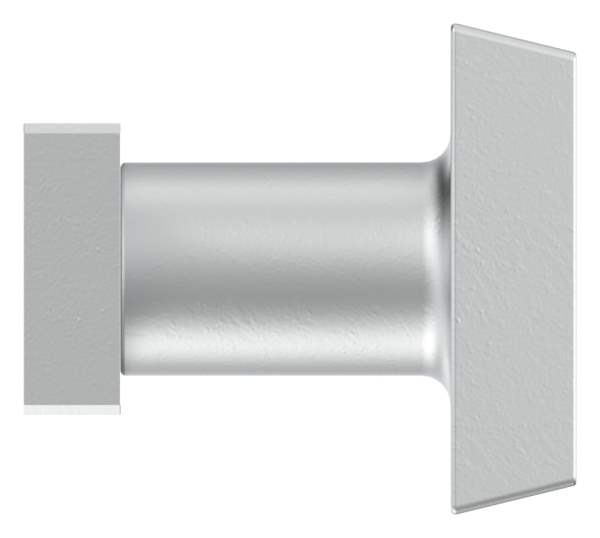Alu-Türdrücker | quadratisch | für Schlosskästen | Aluminium EV1