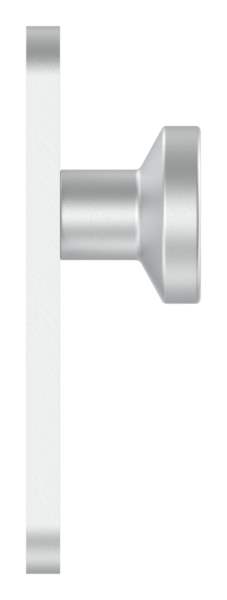 Alu-Türknopf | mit Alu-Zylinderkurzschild (rund) | Aluminium EV1