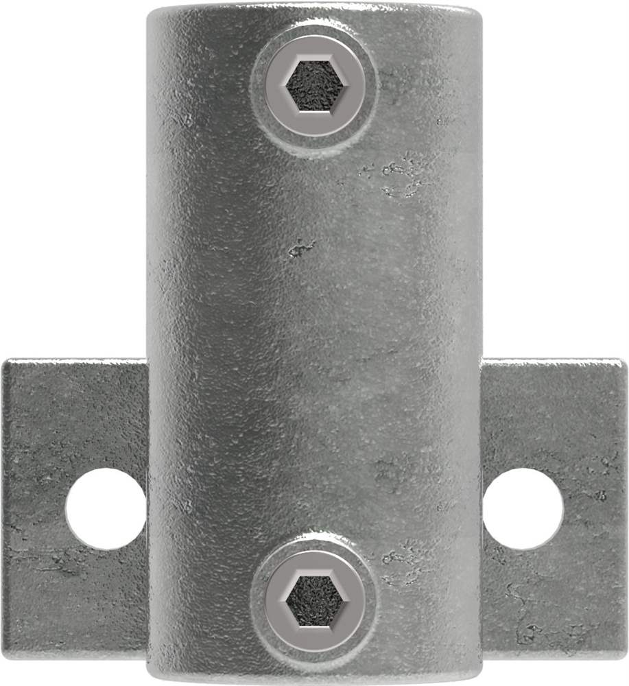Rohrverbinder | Wandhalter Platte horizontal | 145 | 33,7 mm - 48,3 mm | 1 - 1 1/2 | Temperguss u. Elektrogalvanisiert