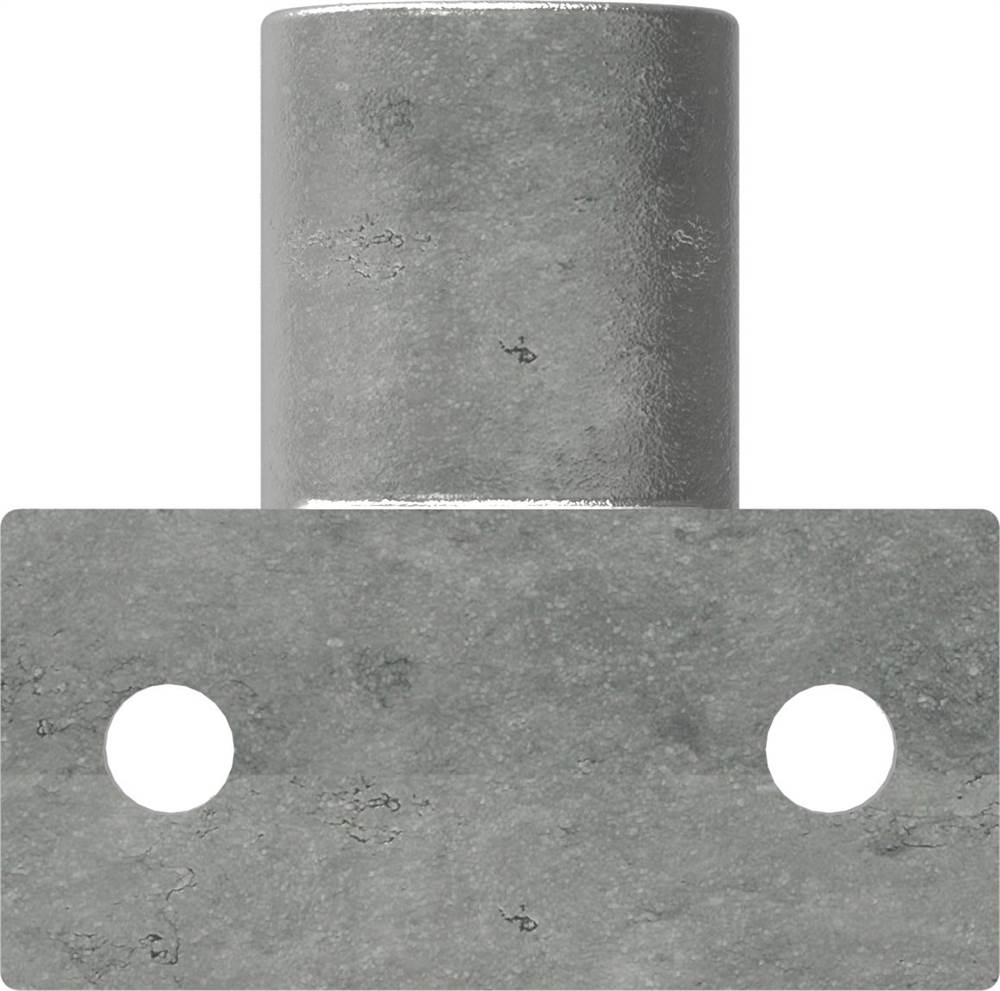 Rohrverbinder | Wandhalter Platte horizontal | 145C42 | 42,4 mm | 1 1/4 | Temperguss u. Elektrogalvanisiert