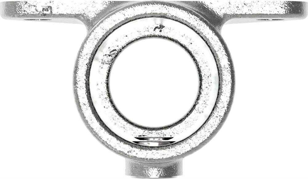 Rohrverbinder | Wandhalter Dreieckflansch | 146D48 | 48,3 mm | 1 1/2 | Temperguss u. Elektrogalvanisiert