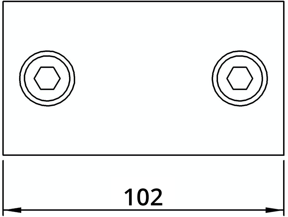 Rohrverbinder | Verlängerungsstück außen | 149C42 | 42,4 mm | 1 1/4 | Temperguss u. Elektrogalvanisiert