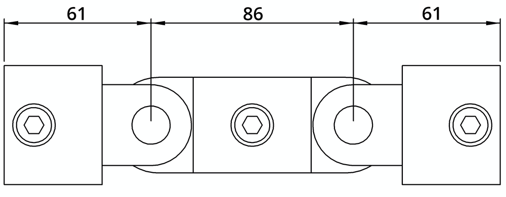 Rohrverbinder | Gelenkstück doppelt 180° | 167B34 | 33,7 mm | 1 | Temperguss u. Elektrogalvanisiert
