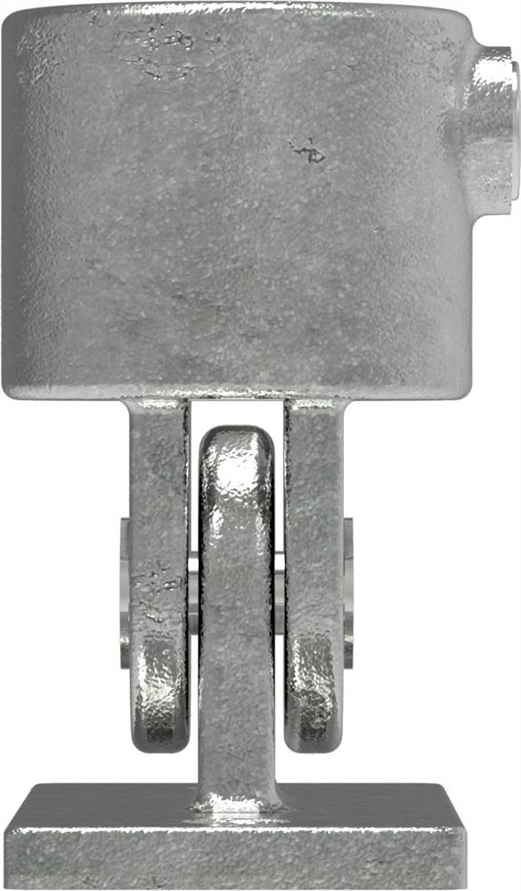 Rohrverbinder | Gelenkfuß | 169D48 | 48,3 mm | 1 1/2 | Temperguss u. Elektrogalvanisiert