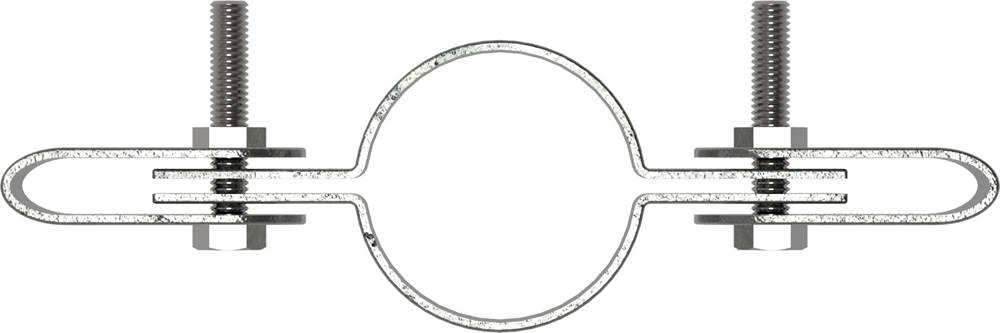 Rohrverbinder | Gitterhalter doppelt | 171A27 | 26,9 mm | 3/4 | Temperguss u. Elektrogalvanisiert