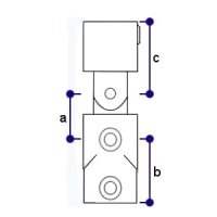 Rohrverbinder | T-Stück mit Gelenk | 174D48 | 48,3 mm | 1 1/2 | Temperguss u. Elektrogalvanisiert