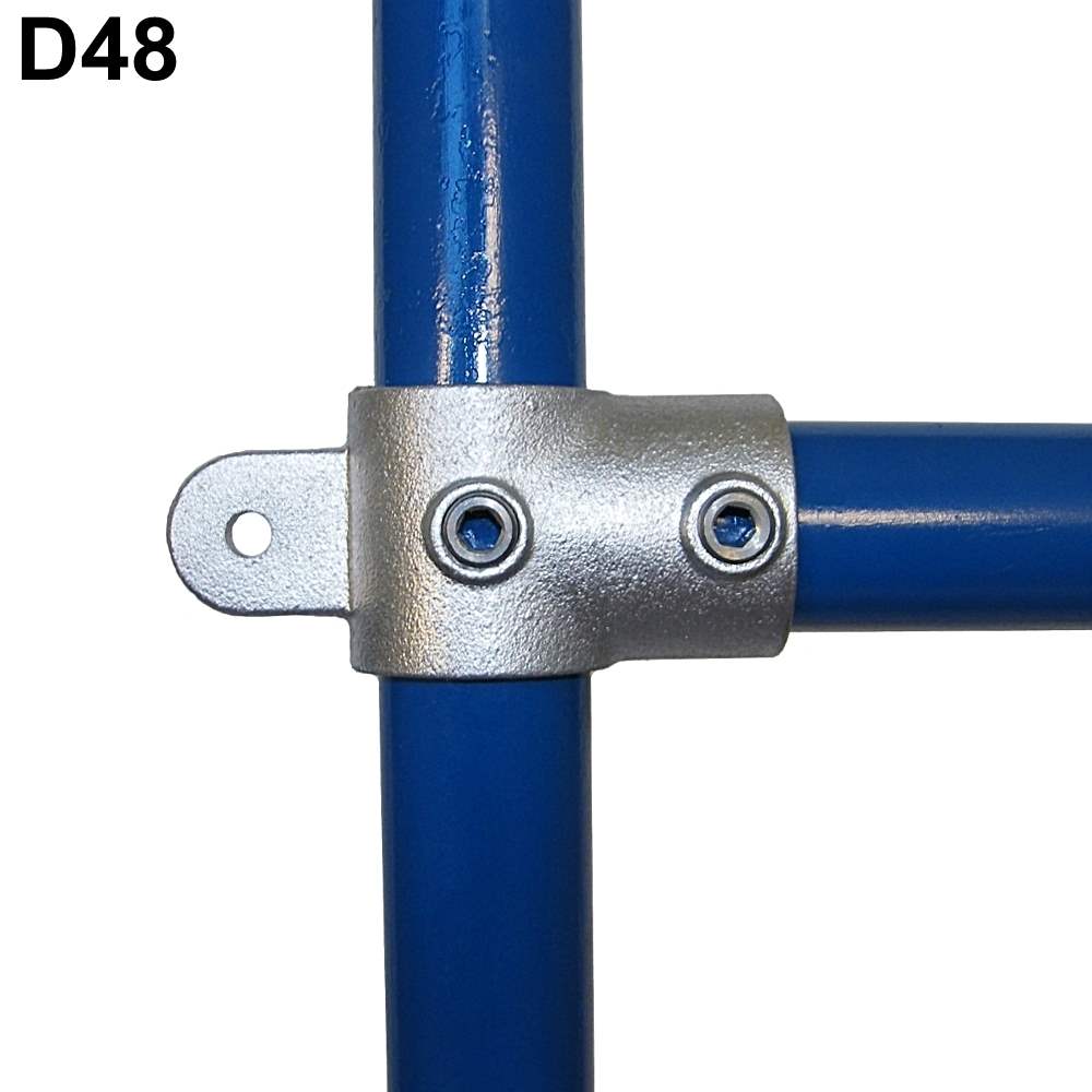 Rohrverbinder | T-Stück ohne Gelenkhalter | 174MD48 | 48,3 mm | 1 1/2 | Temperguss u. Elektrogalvanisiert