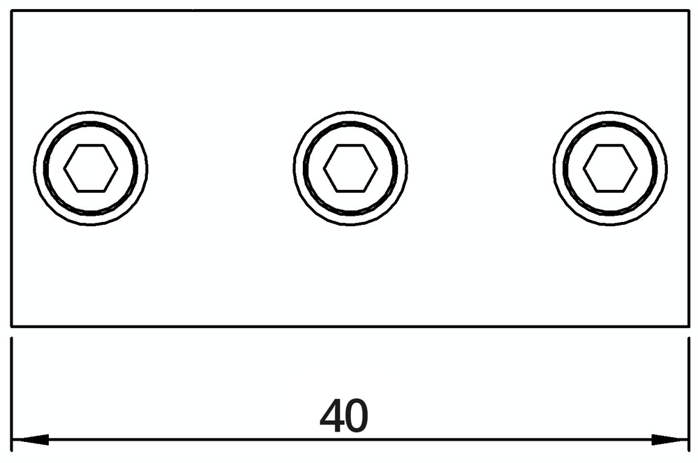 Rohrverbinder | T-Stück für Stützrohr | 176A27 | 26,9 mm | 3/4 | Temperguss u. Elektrogalvanisiert