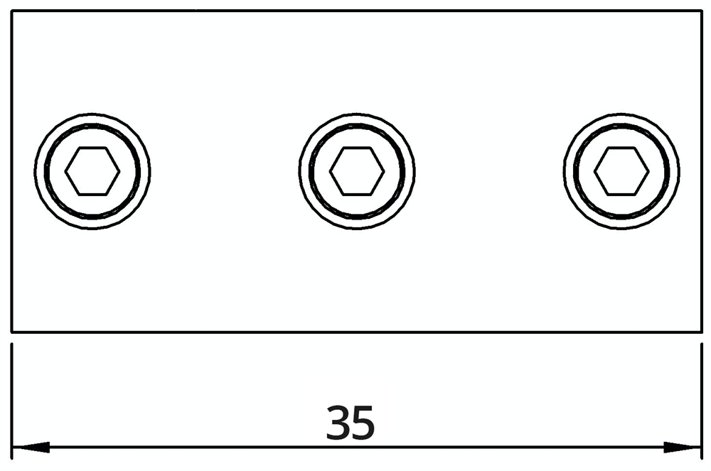 Rohrverbinder | T-Stück für Stützrohr | 176T21 | 21,3 mm | 1/2 | Temperguss u. Elektrogalvanisiert