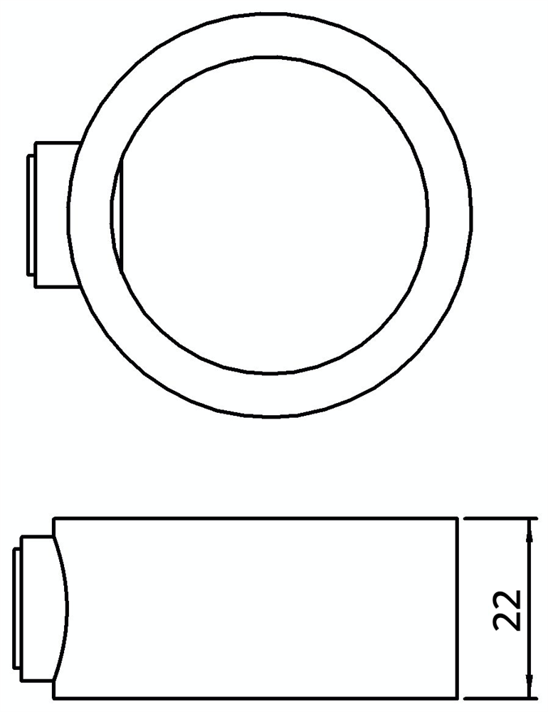 Rohrverbinder | Stellring | 179A27 | 26,9 mm | 3/4 | Temperguss u. Elektrogalvanisiert