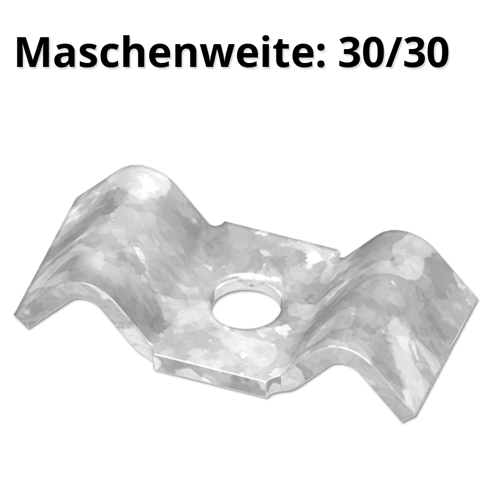 lose Schwalbenlasche für MW 30/30 mm | aus St37, feuerverzinkt