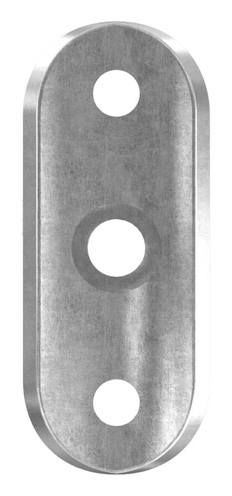 Halteplatte | 64x24x4 mm | für Rundrohr Ø 42,4 mm | Stahl S235JR, roh