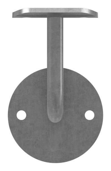 Handlaufhalter | mit Ronde 70x4 mm | mit Halteplatte f | Stahl S235JR, roh
