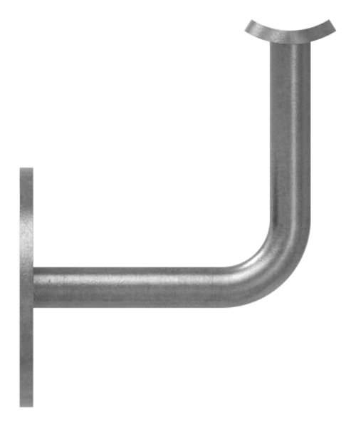 Handlaufhalter | mit Ronde 70x4 mm | mit Halteplatte f | Stahl S235JR, roh