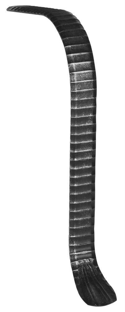 Handlauf-Endstück | Material: 50x10 mm | gehämmert | Stahl (Roh) S235JR