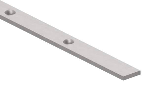Flacheisen mit Nieten | Material: 30x6 mm | Länge: 3000 mm | Stahl (Roh) S235JR
