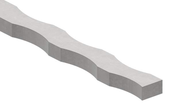 Flacheisen | Material: 16x8 mm | Länge: 3300 mm | Stahl (Roh) S235JR