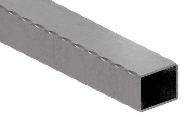 Profilrohr 15x15 mm gehämmert 2000 mm Stahlrohr Torbau Schmiedeeisen 21-015-2 