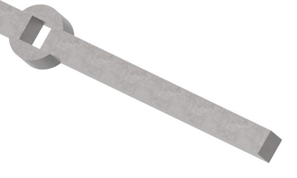 Lochleiste | für Quadratrohr | Material: 20x20 mm | Länge: 2000 mm | Stahl S235JR, roh