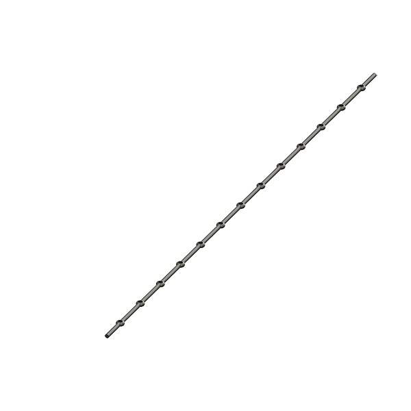 Lochleiste | vierkant | Material: 20x20 mm | Länge: 2000 mm | Stahl (Roh) S235JR