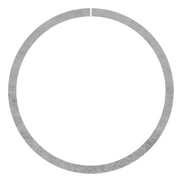 Ring | Material: 12x6 mm | Außen-Ø 120 mm | Stahl S235JR, roh