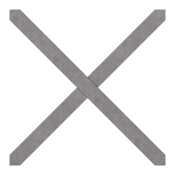 Kreuz | Material: 12x12 mm | Maße: 125x125 mm | Stahl S235JR, roh