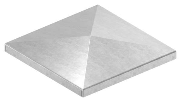 Pfeilerbedecker | für Quadratrohr | Maße: 100x100 mm | Stahl S235JR, roh