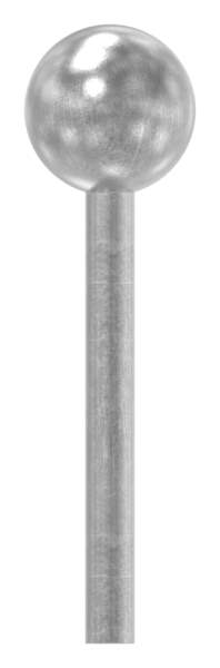 Kugelkopfbolzen Ø 5,5/19 mm | Stahl S235JR, roh