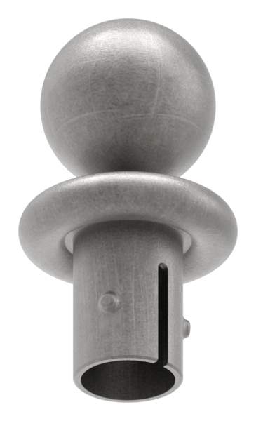 Kugelrohrknopf für Ø 33,7x2,5-2,9 mm | Stahl S235JR, roh