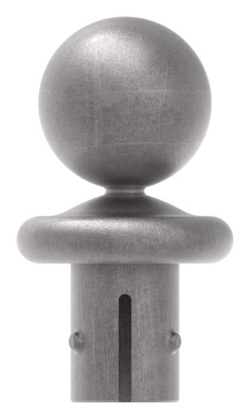Kugelrohrknopf für Ø 33,7x2,5-2,9 mm | Stahl S235JR, roh