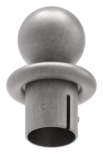 Kugelrohrknopf für Ø 42,4x2,5-2,9 mm | Stahl S235JR, roh