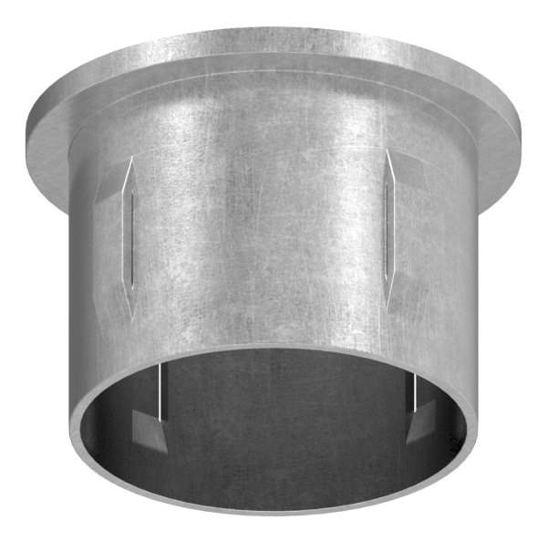 Stahlstopfen flach | für Rundrohr Ø 42,4x3,0-3,5 mm | Stahl S235JR, roh