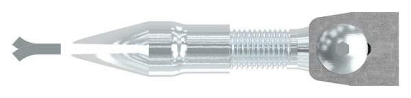 Torband M18 | verstellbar | zum einmauern | Stahl (roh) S235JR