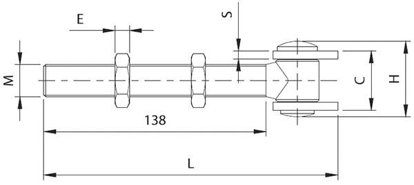 Torband M18 | verstellbar | Stahl (Roh) S235JR