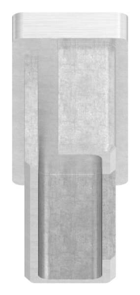 Einsteckkappe, für Rohr 60 x 20 x 2,0mm, V4A