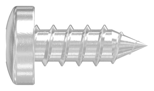 Linsen-Blechschraube 3,5 x 9,5 mit Innensechskant und Spitze, ISO 14585 A2