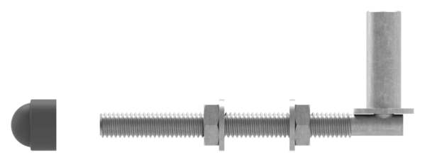 Einhängeband Torband zum Durchschrauben für Ø 16mm, Länge 140mm