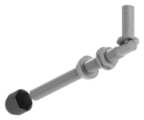 Einhängeband Torband zum Durchschrauben für Ø 16mm, Länge 190mm