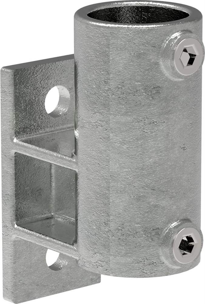 Rohrverbinder | Wandhalter Platte vertikal | 144B34 | 33,7 mm | 1 | Temperguss u. Elektrogalvanisiert